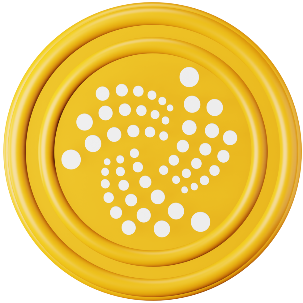 IOTA MIOTA 3d rendering isometric icon. png