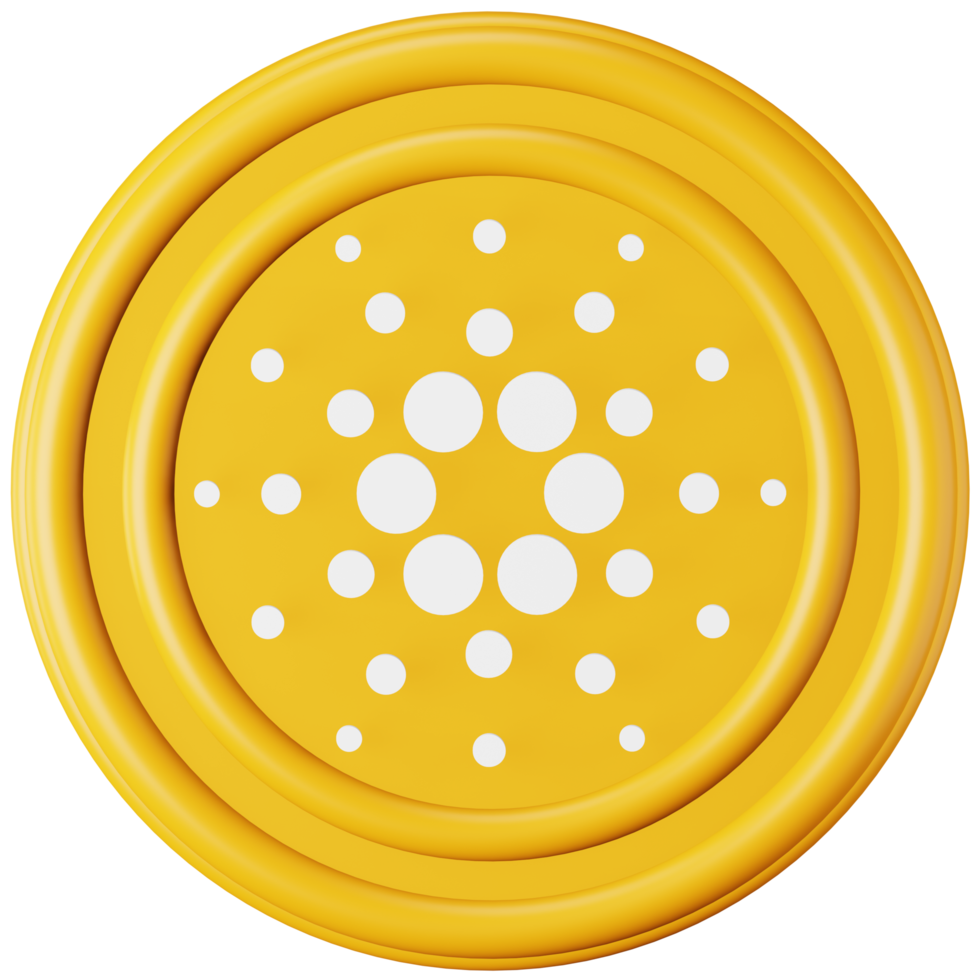 Cardano ada 3D-Rendering isometrisches Symbol. png