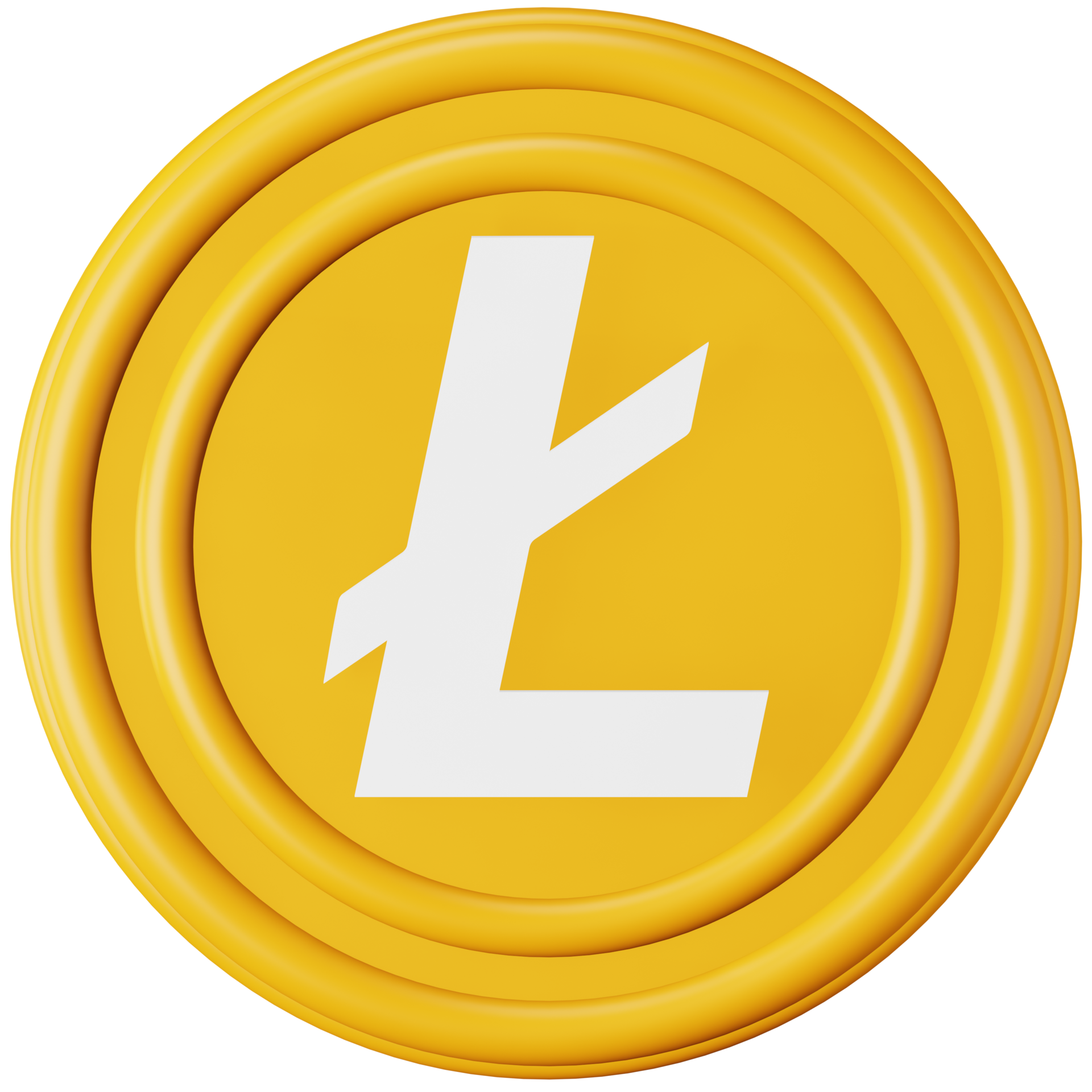 litecoin ltc icono isométrico de representación 3d. 13373703 PNG