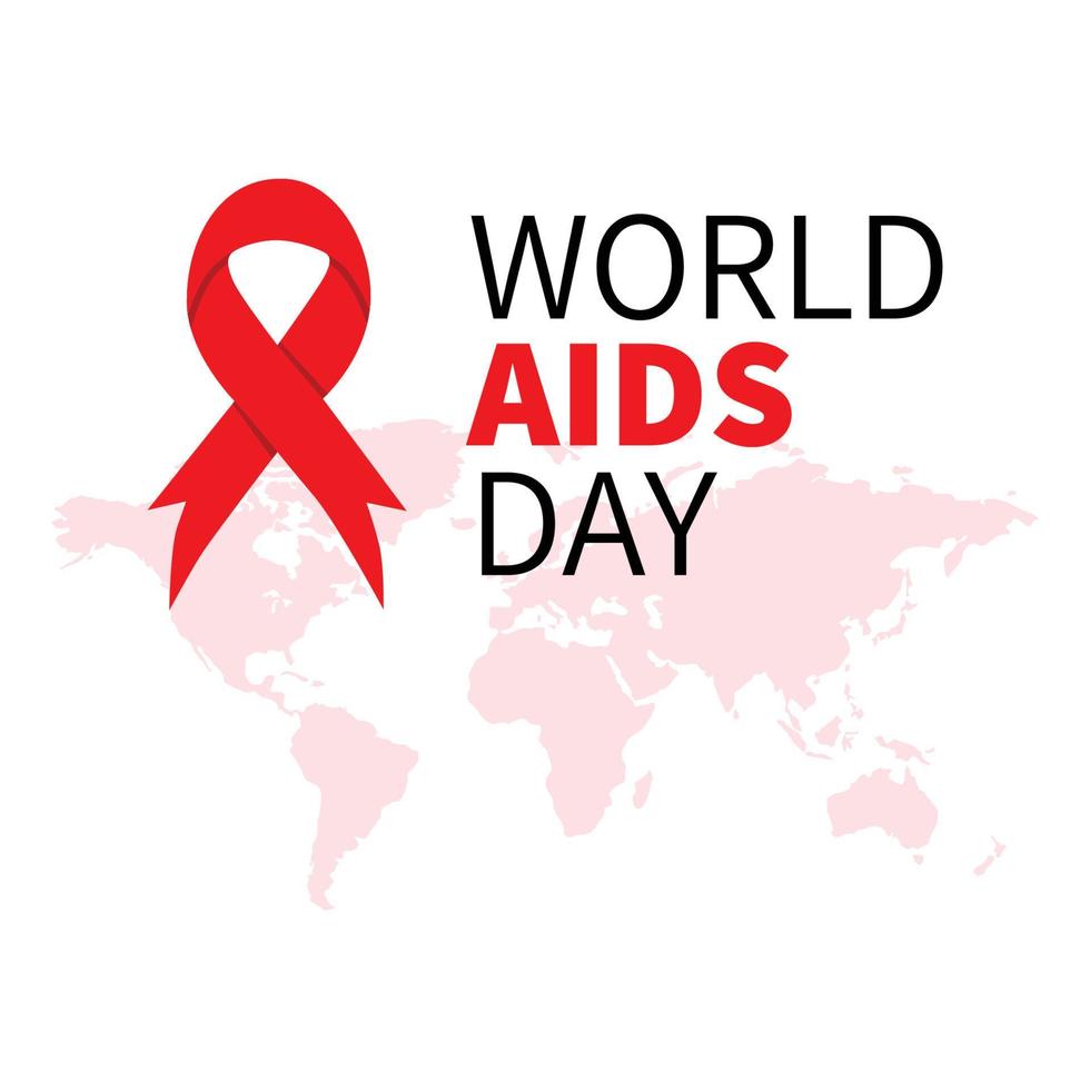 World AIDS Day. 1st December World Aids Day. Vector illustration