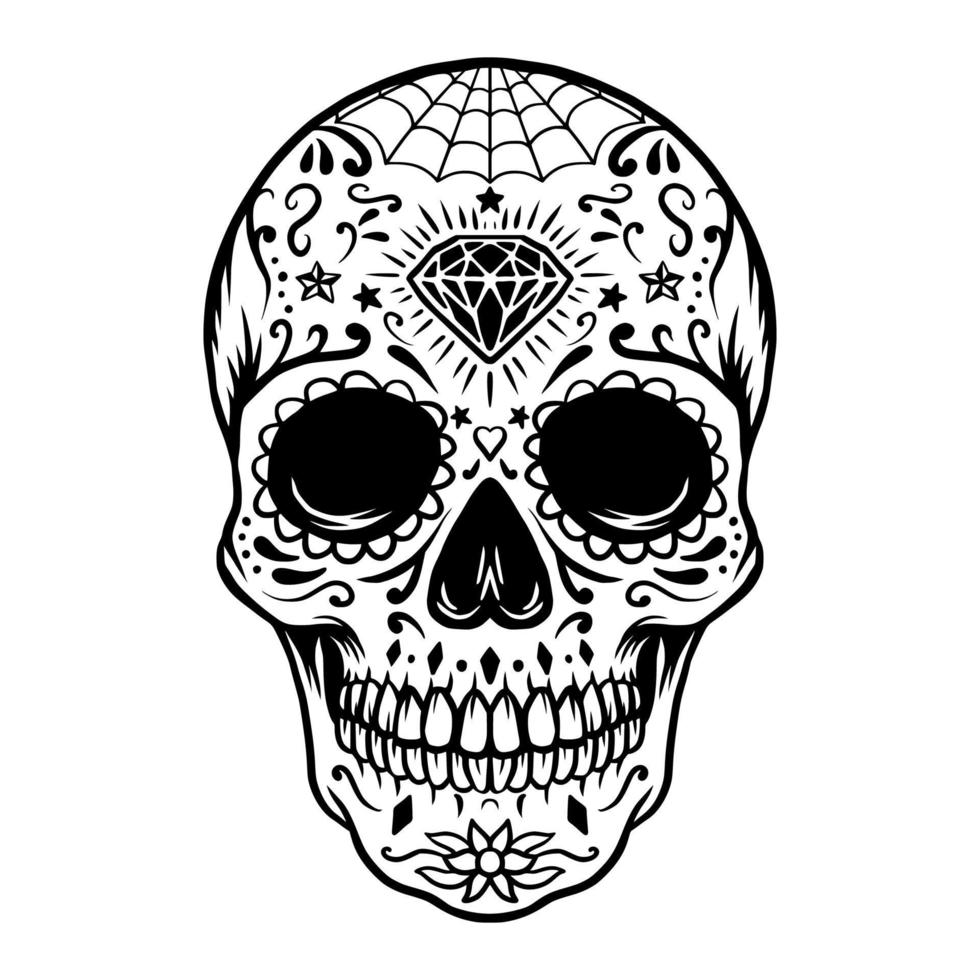 Sugar skull vector art