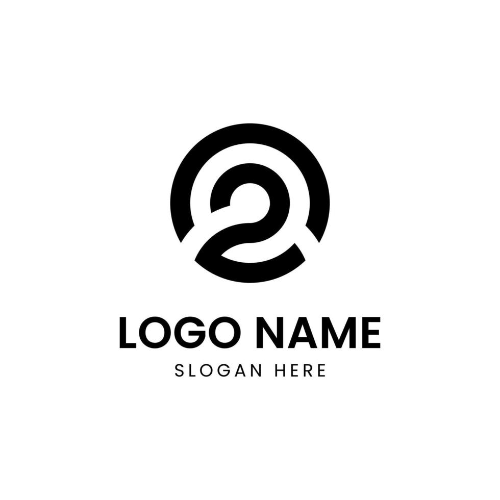 combinación de números con vector de diseño de logotipo de letra c