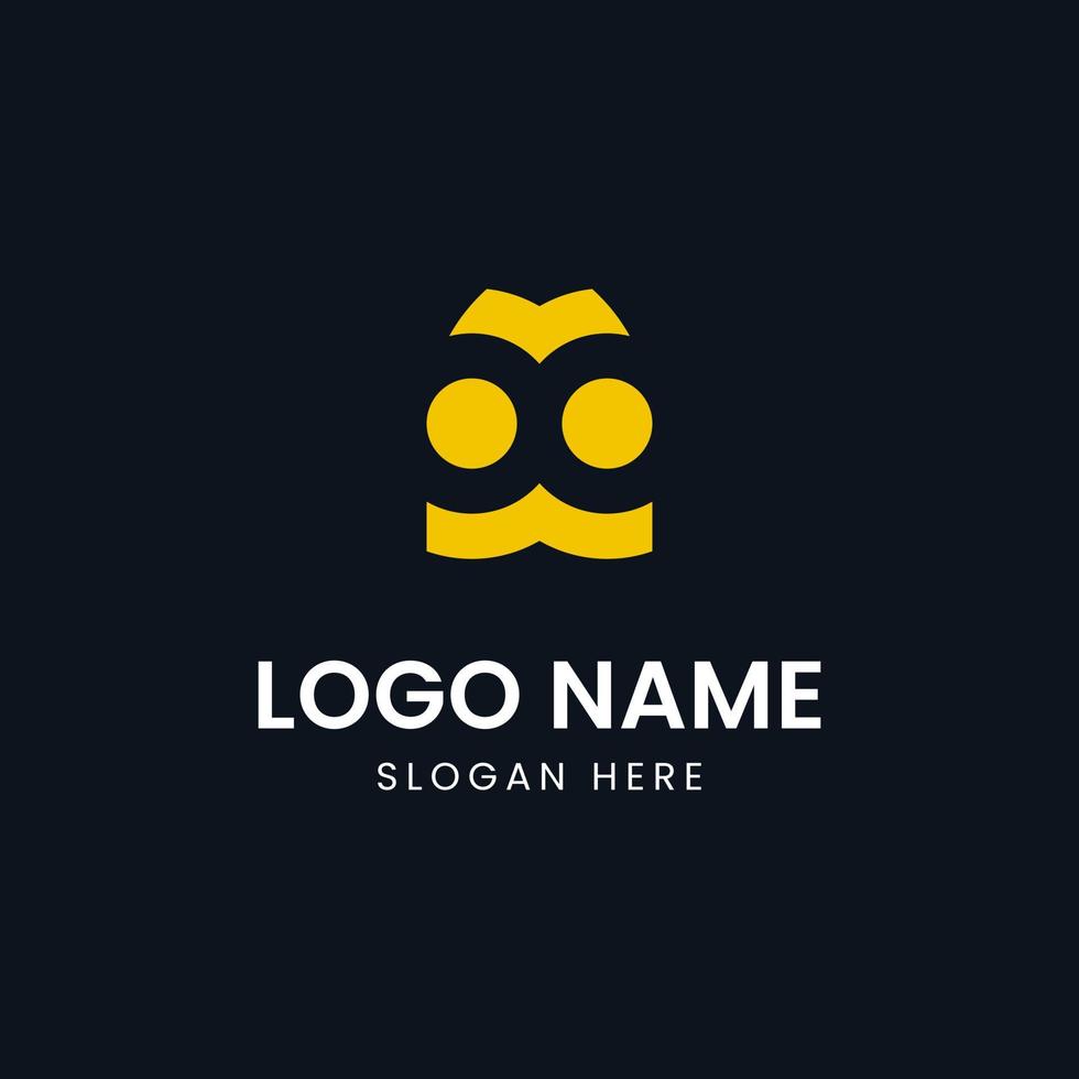 Abstract Mask logo, Traditional Mask and Hexagonal combination, flat design logo template, vector illustration