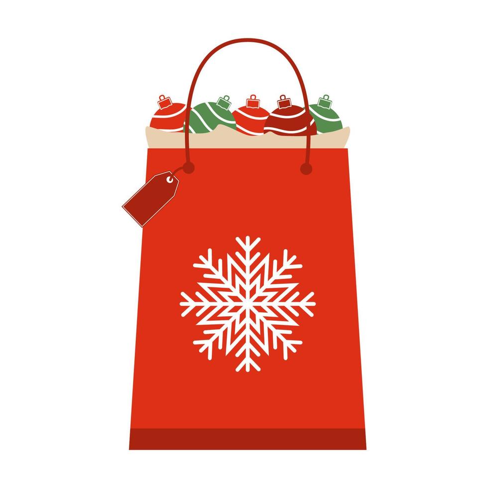 ilustración de paquete de navidad con regalos vector