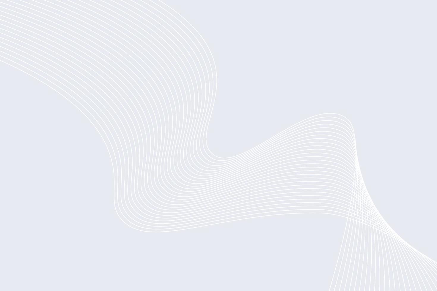 Abstract Wave line light white background. gradient gray color modern background vector