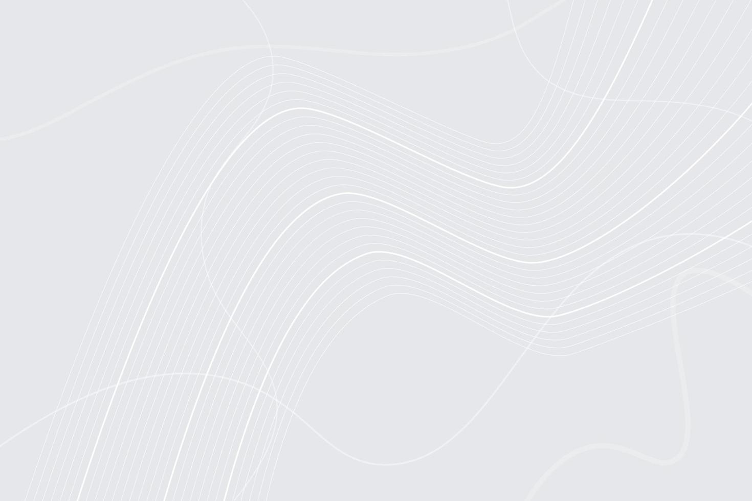White light curve line modern gradient background. wavy lines light Gradient white background vector