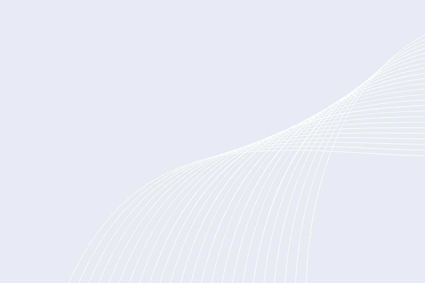 línea de curva de luz blanca fondo degradado moderno. líneas onduladas gradiente de luz fondo blanco vector