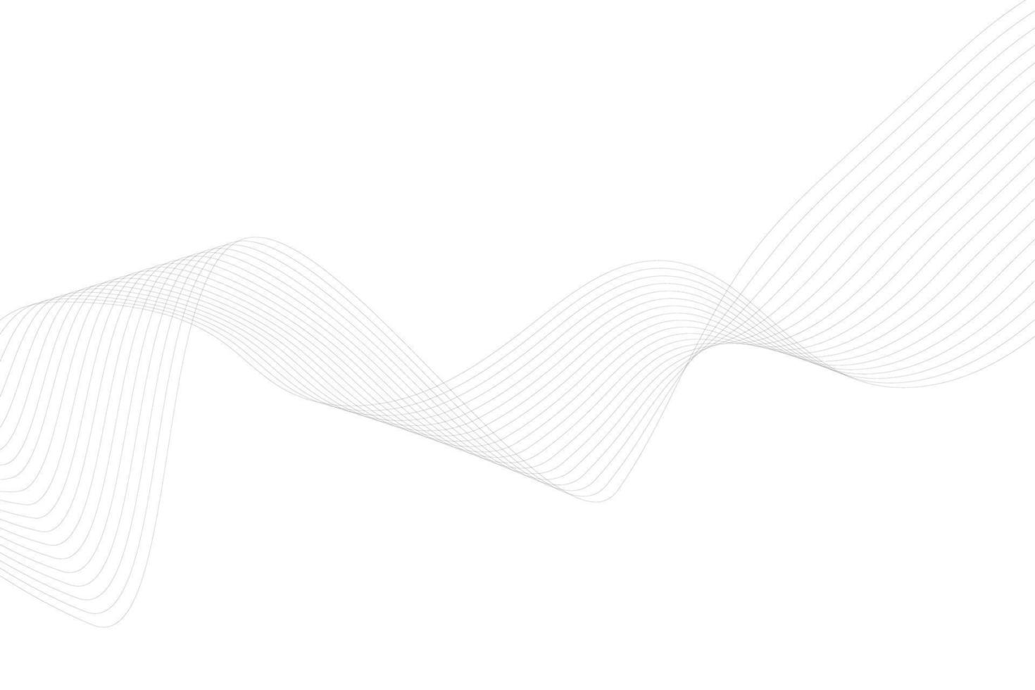 Abstract line wave element white background. Wave line element vector