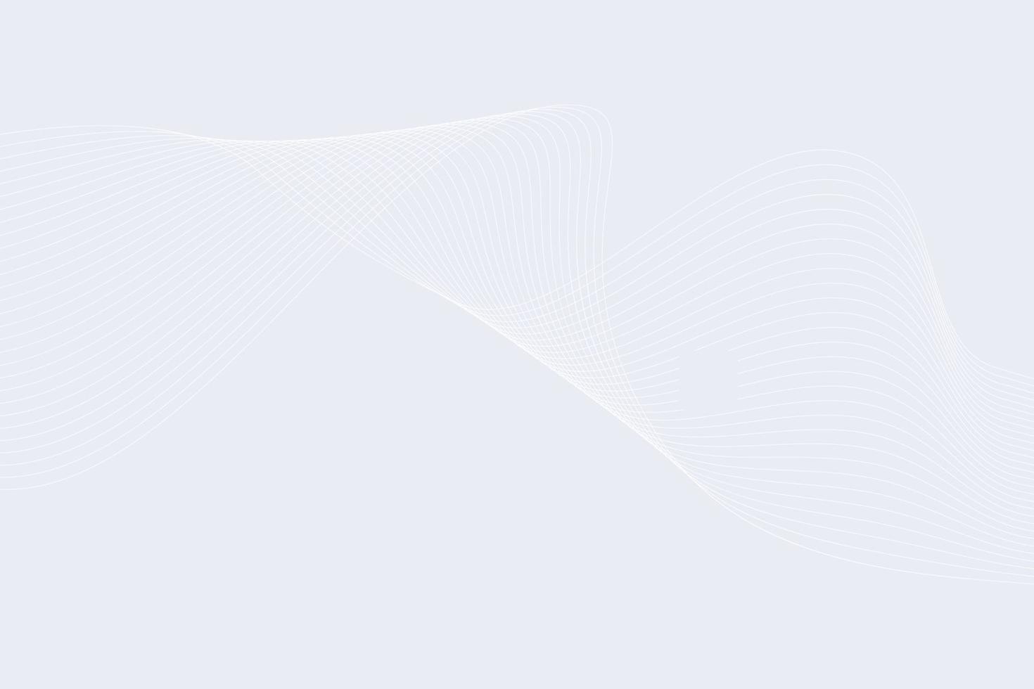White light curve line modern gradient background. wavy lines light Gradient white background vector