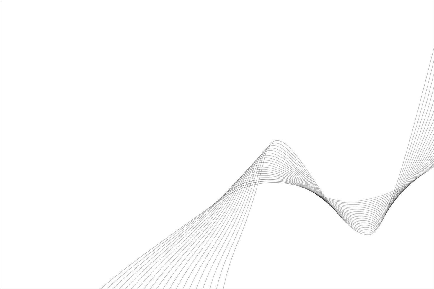 fondo blanco de onda de línea abstracta. Fondo abstracto de línea ondulada moderna vector