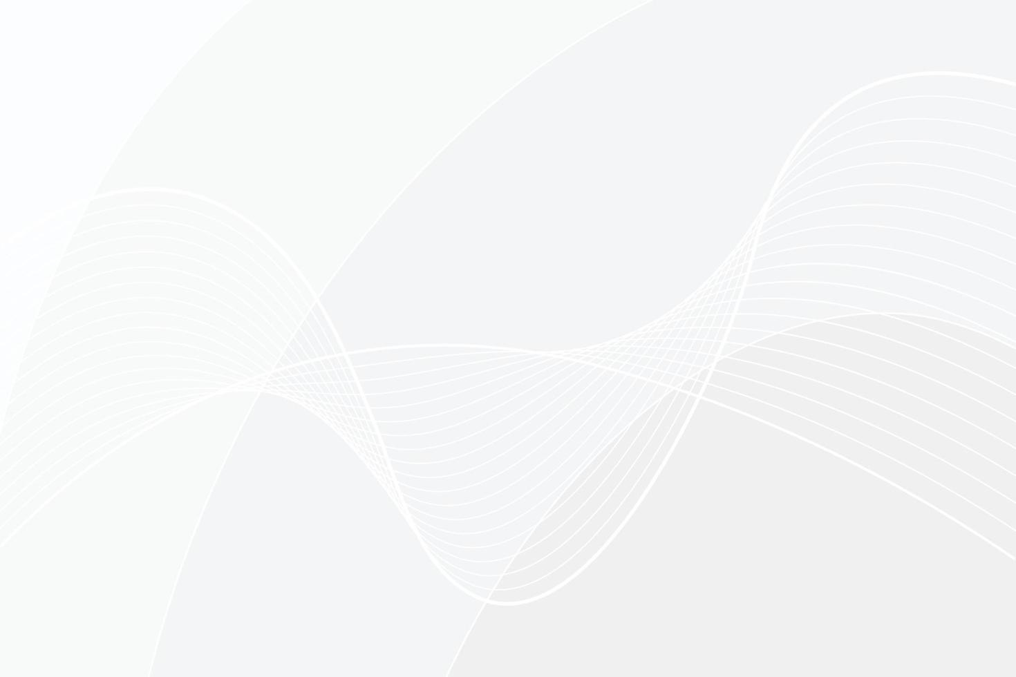Abstract Wave line light white background. gradient gray color modern background vector