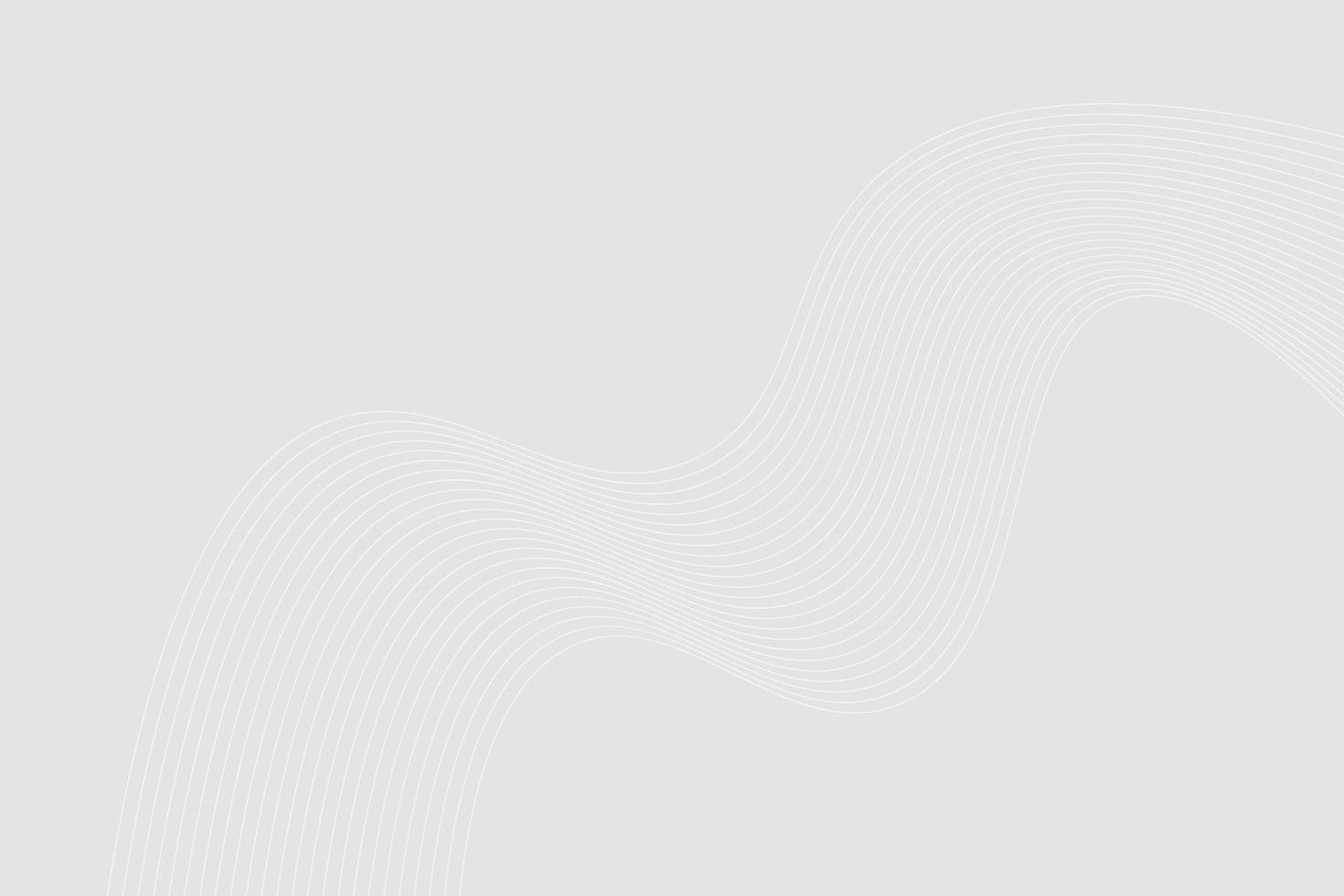 White light curve line modern gradient background. wavy lines light Gradient white background vector