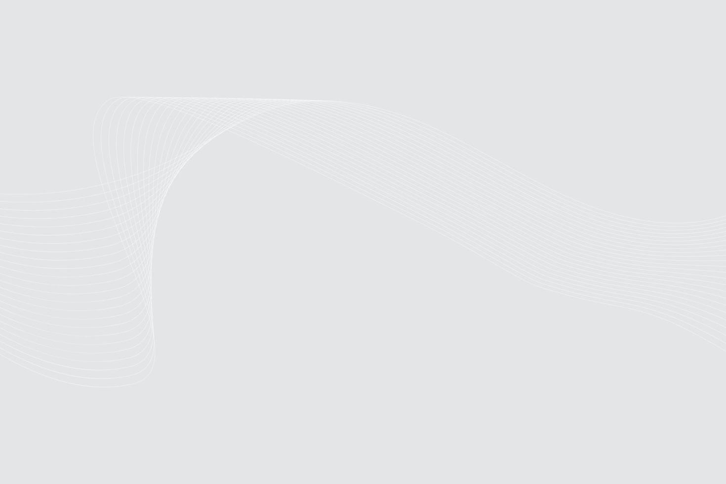 White light curve line modern gradient background. wavy lines light Gradient white background vector