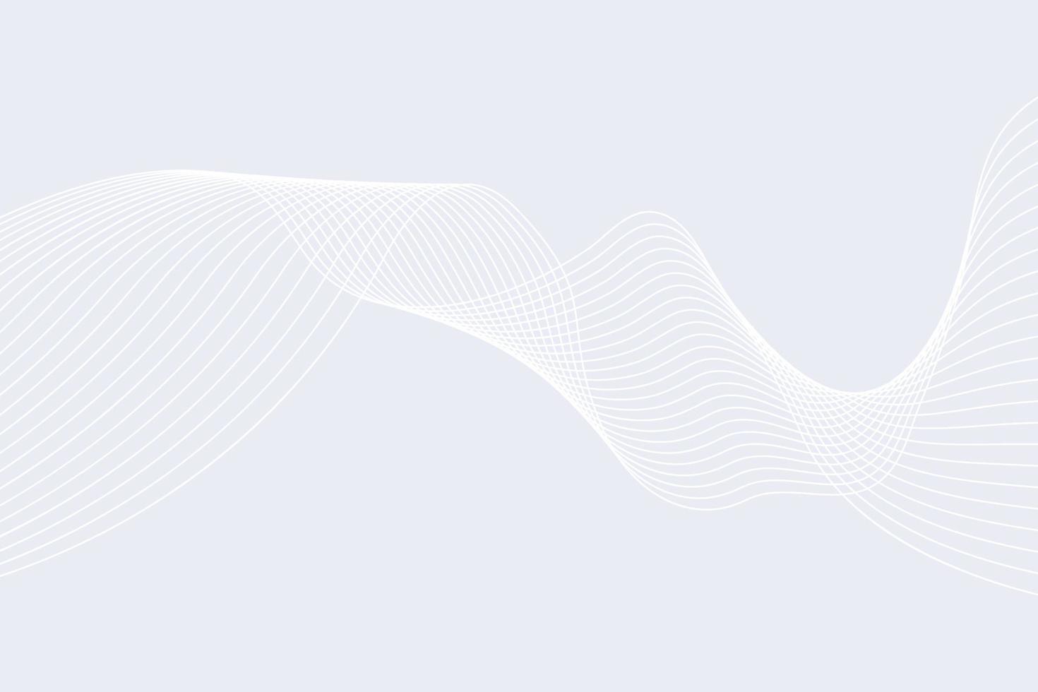 línea de curva de luz blanca fondo degradado moderno. líneas onduladas gradiente de luz fondo blanco vector