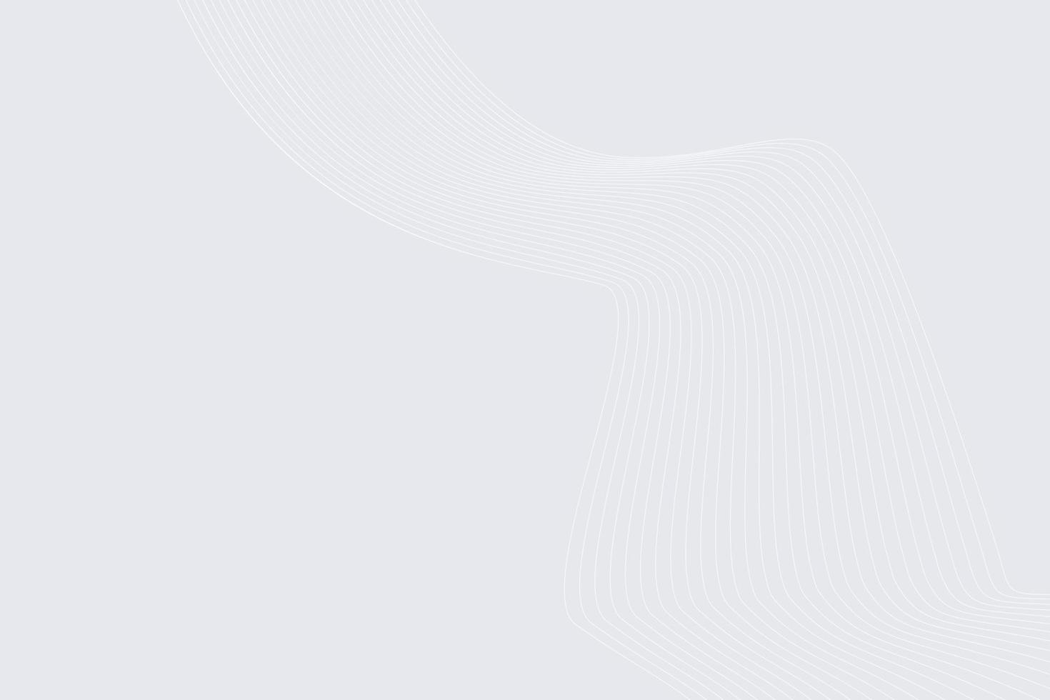 White light curve line modern gradient background. wavy lines light Gradient white background vector