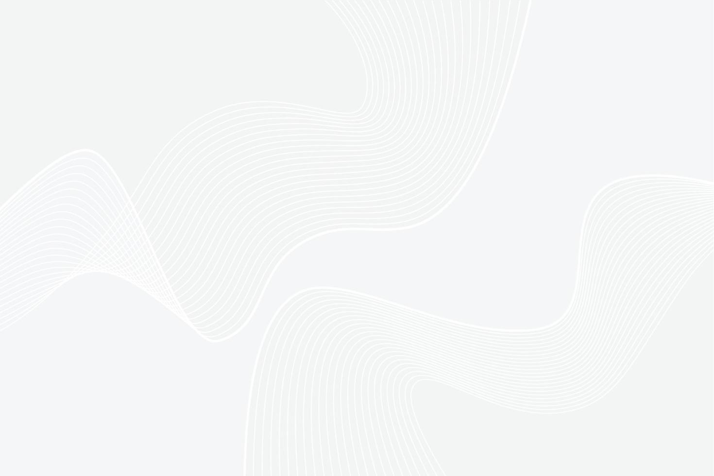 White light curve line modern gradient background. wavy lines light Gradient white background vector