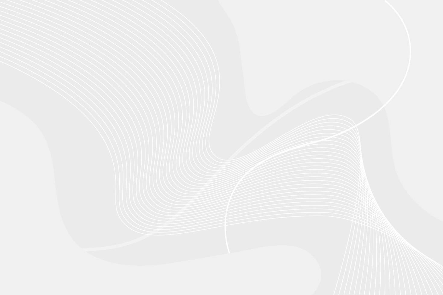 Abstract Wave line light white background. gradient gray color modern background vector