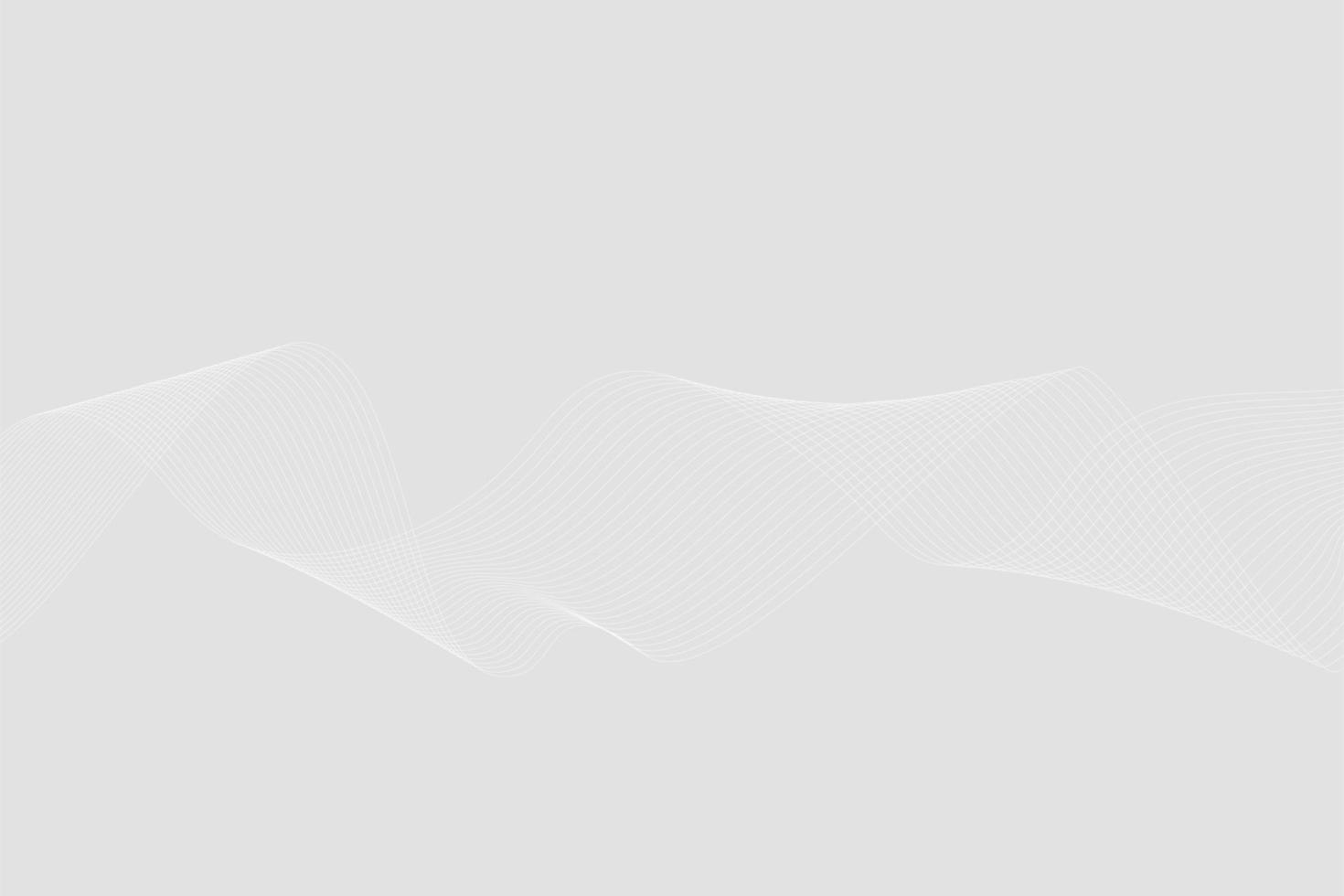 Abstract Wave line light white background. gradient gray color modern background vector
