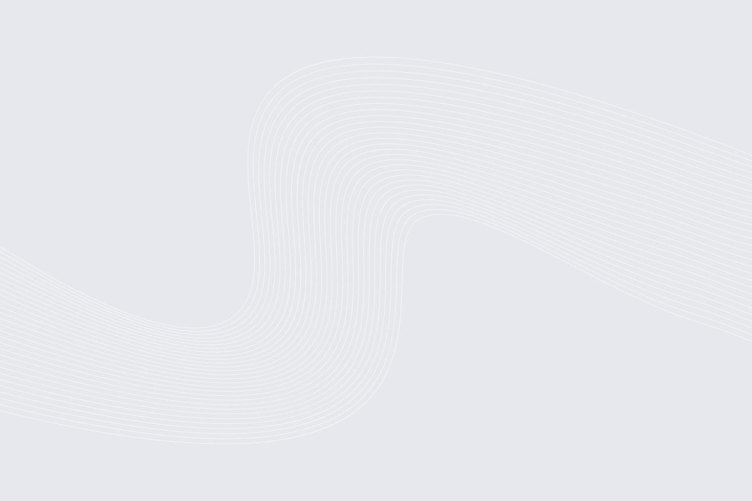 White light curve line modern gradient background. wavy lines light Gradient white background vector