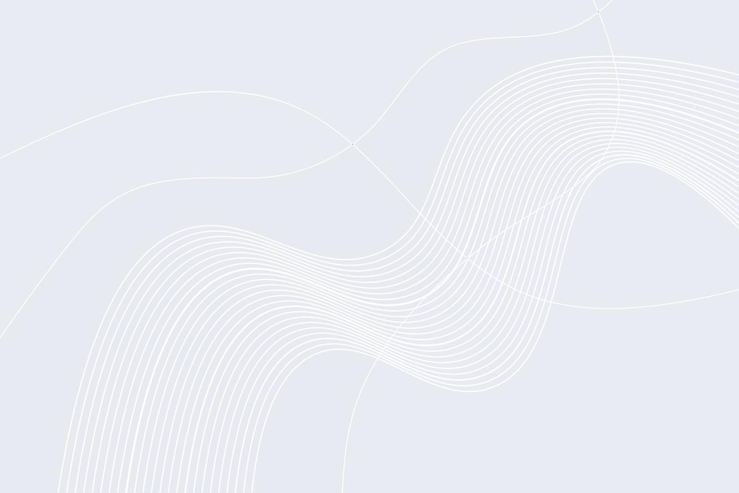 White light curve line modern gradient background. wavy lines light Gradient white background vector