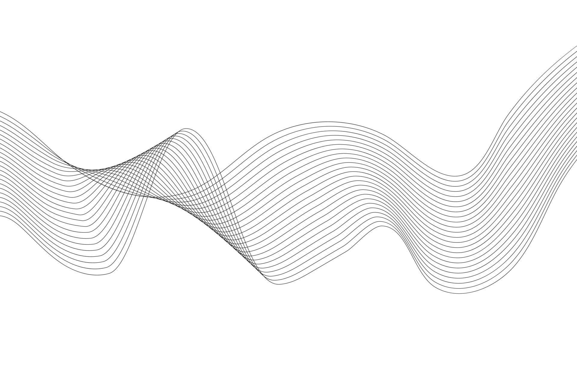 Abstract line wave white background. Modern wavy line abstract