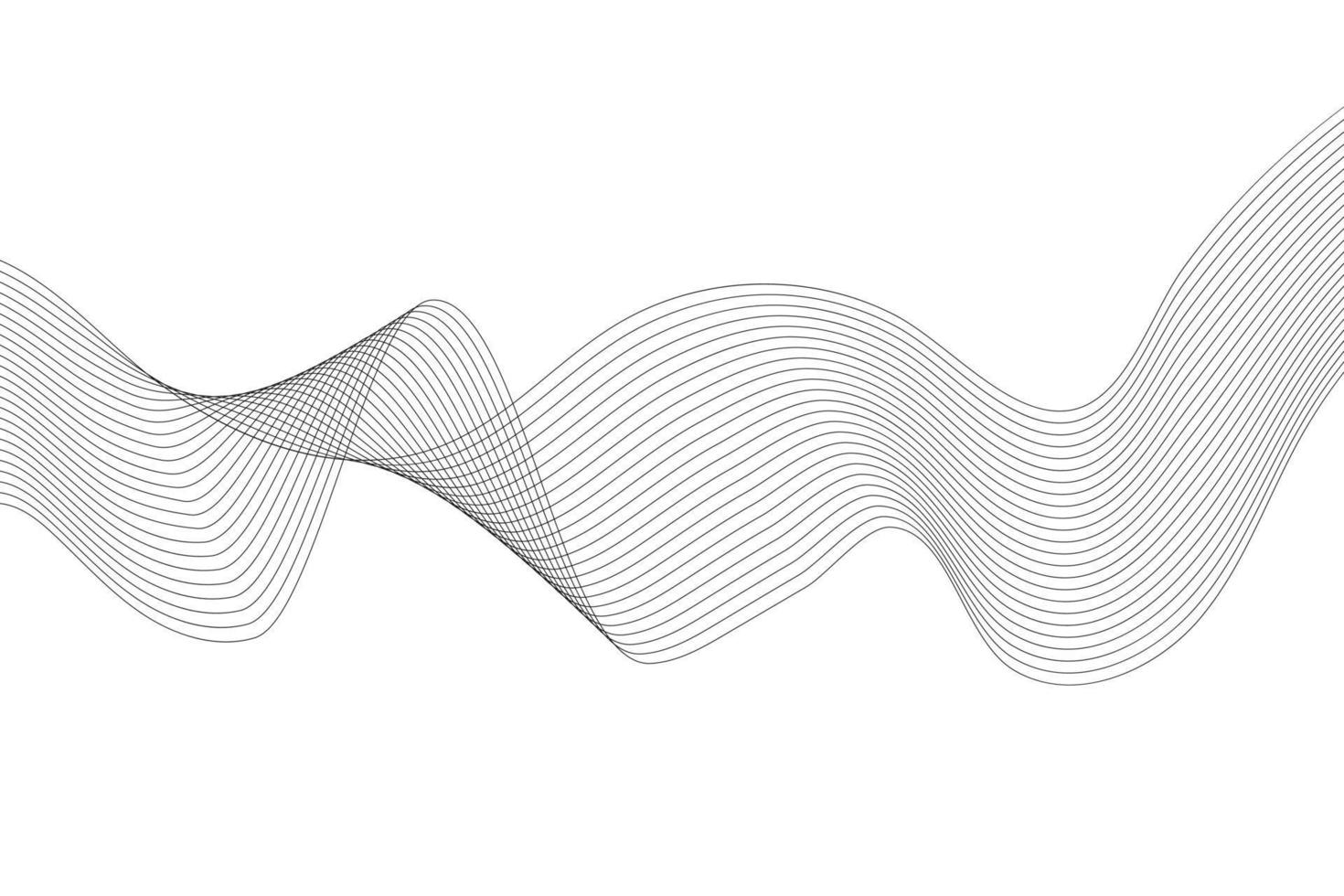 Abstract line wave white background. Modern wavy line abstract background vector