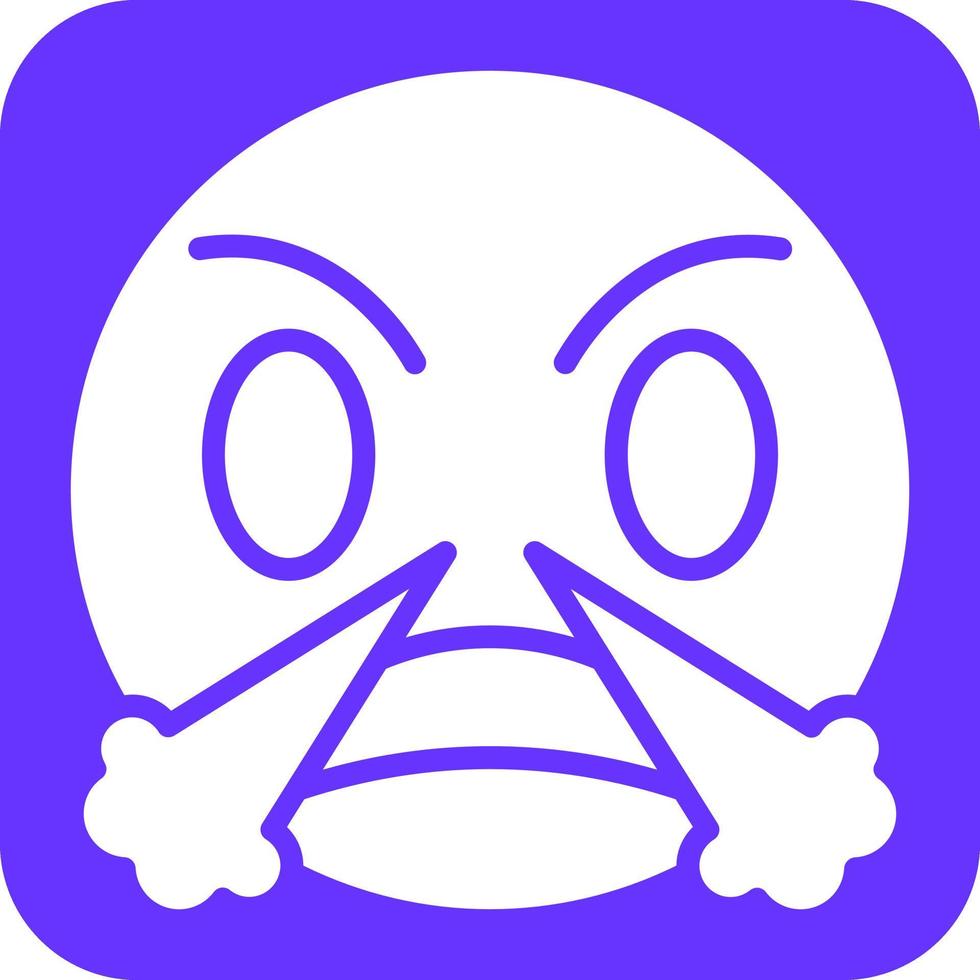 Angry Icon Style vector