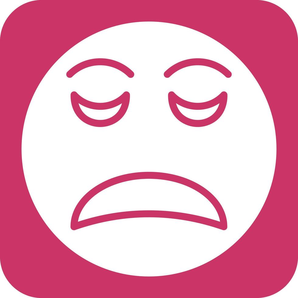 Disappointed Icon Style vector