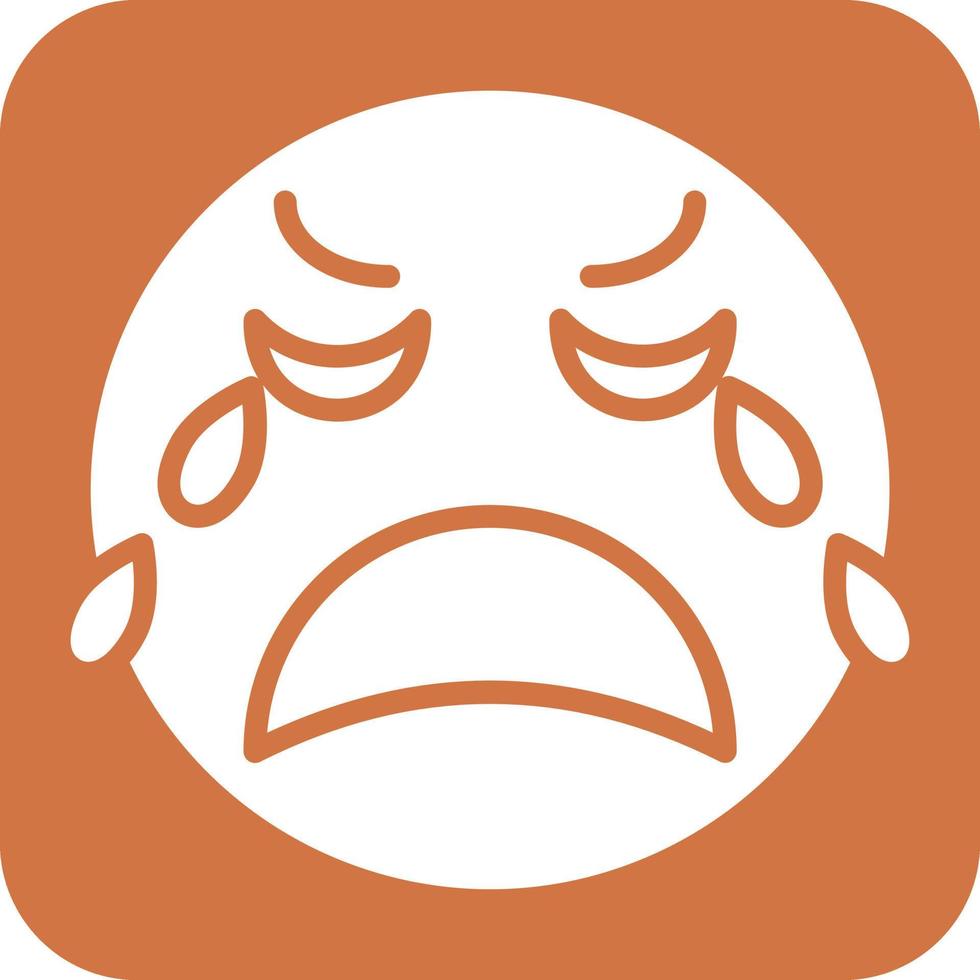 Crying Icon Style vector