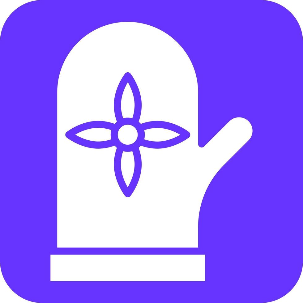 Oven Mittens Icon Style vector
