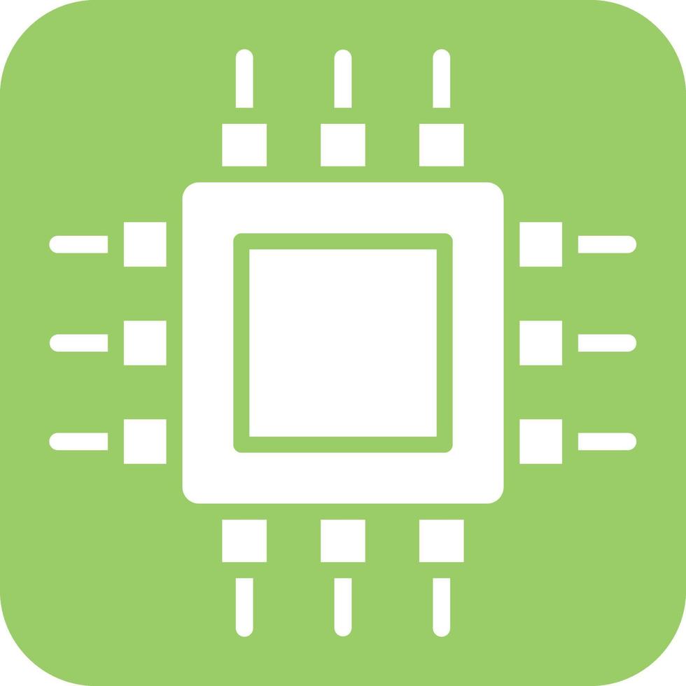 Cpu Icon Style vector