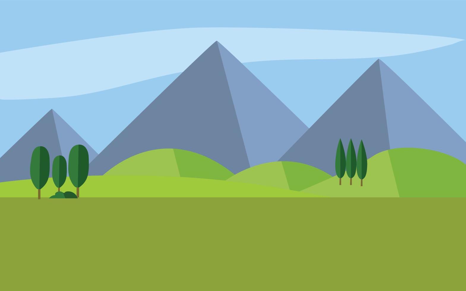 ilustración vectorial paisaje vector