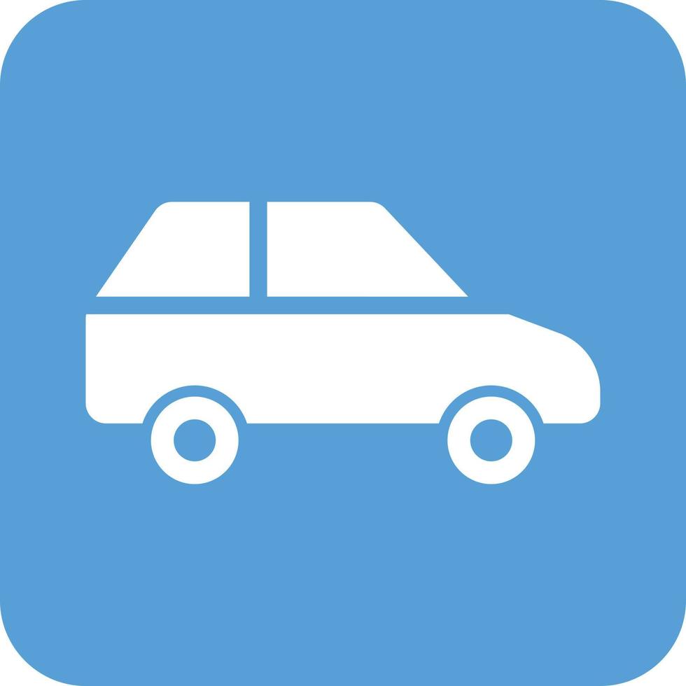 Eco friendly Car Glyph Round Background Icon vector