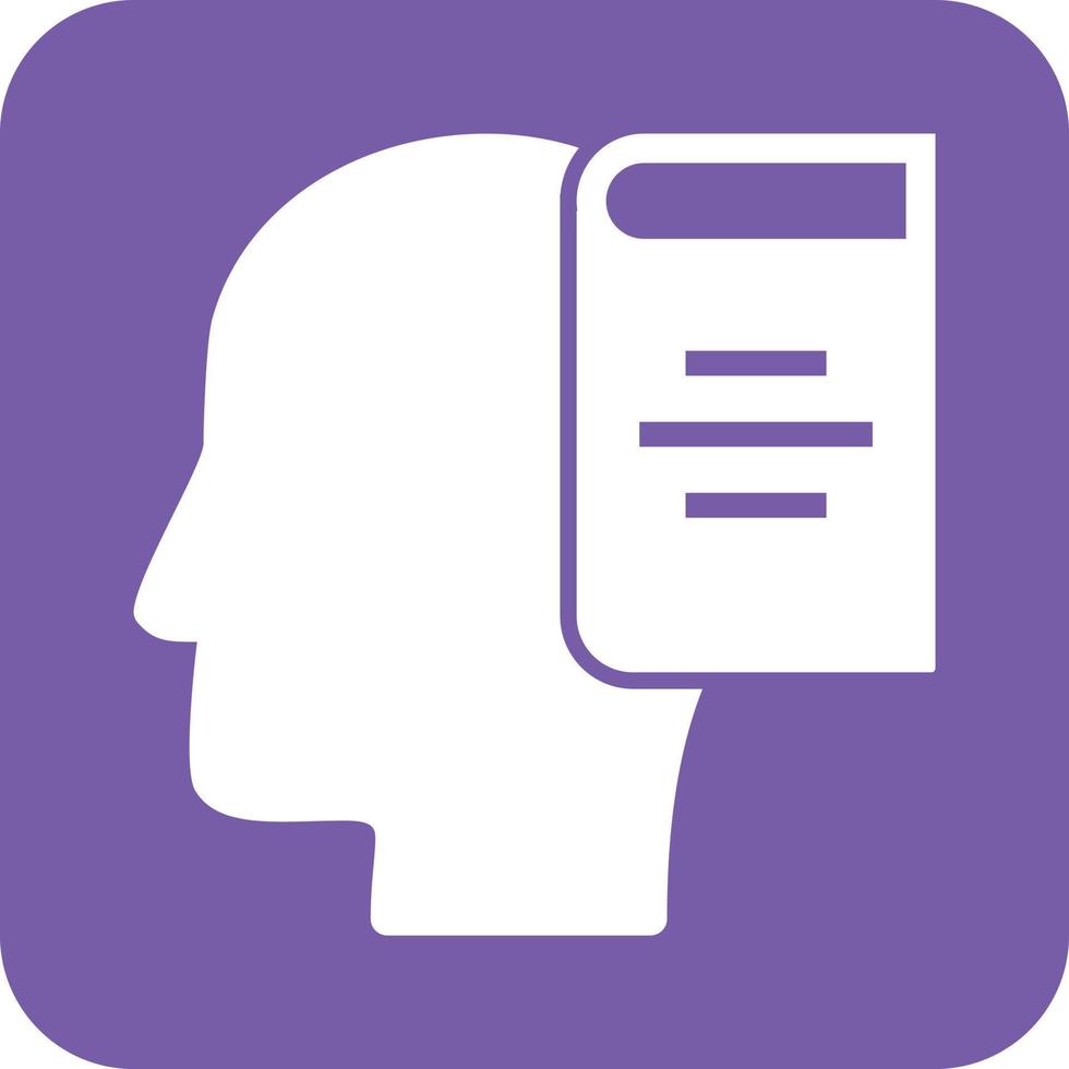Learning Skills Glyph Round Background Icon vector