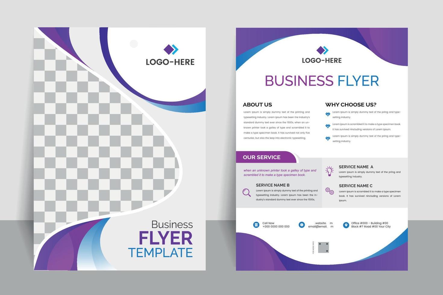 Creative Colorful Business Flyer Template Design vector