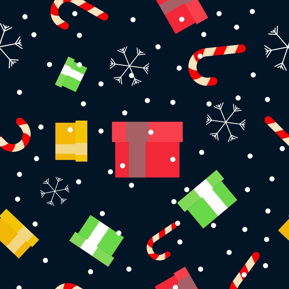 pattern seamless with a christmas theme using a neon effect, good for mocku, print, design, wallpaper, sosial media vector