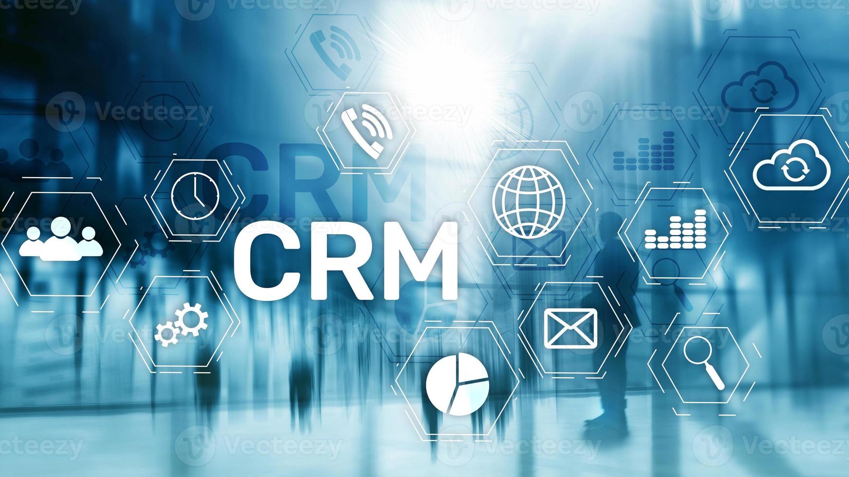 Business Customer CRM Management Analysis Service Concept. Relationship Management. photo