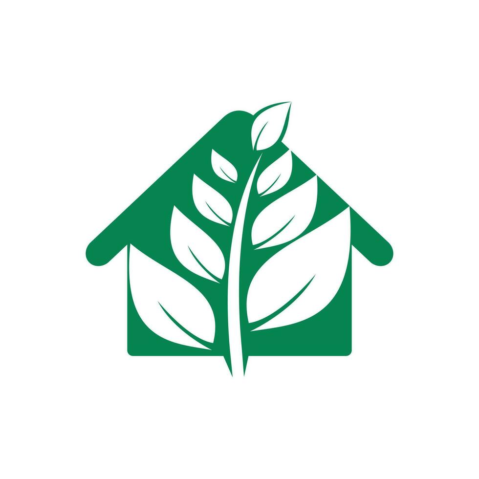 diseño del logotipo de la casa del árbol. logotipo de la casa del árbol mínimo empresa y negocio. vector