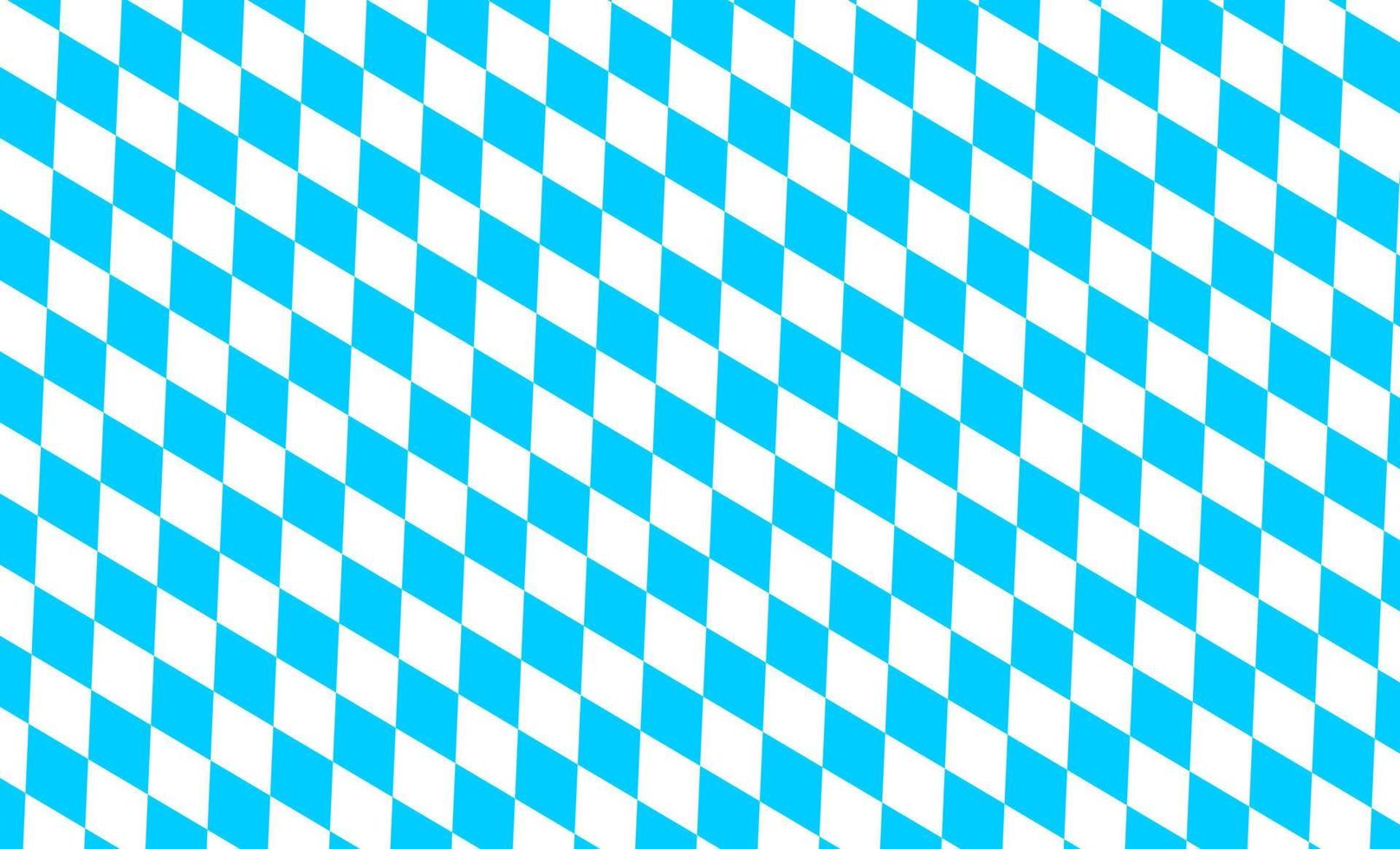 Bavarian lozenge background. Traditional Oktoberfest pattern with blue and white rhombus. Bavaria flag colors vector