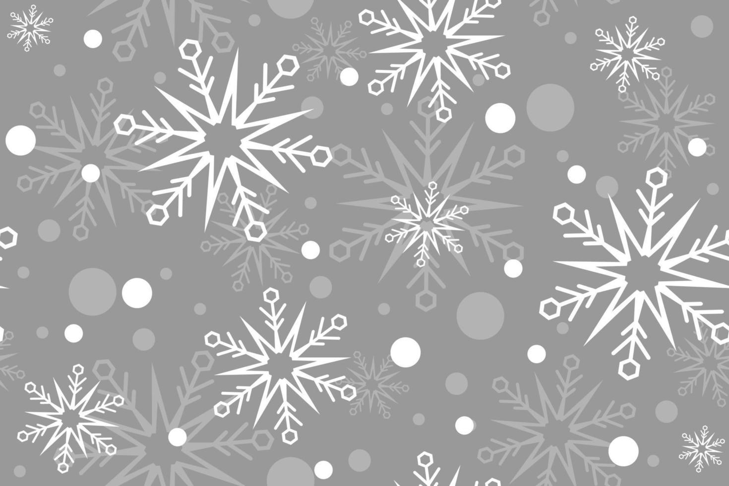 Snowflakes Seamless Pattern vector