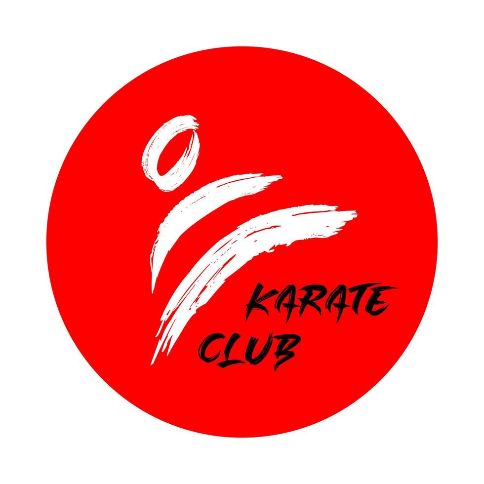 Karate club logo vector design