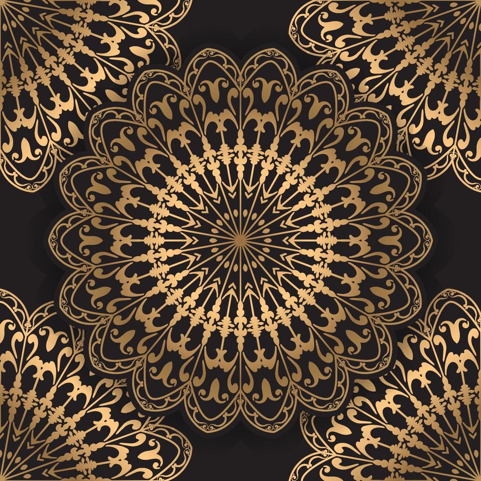 Modern Luxury Mandala Background Design In Vector, Luxury mandala background with golden arabesque pattern Ornamental style vector