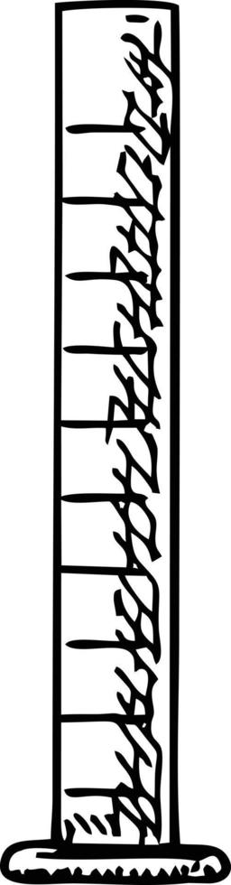 Sketch of a chemical laboratory object. Pharmaceutical flasks, beakers and test tubes. Scientific distillation lab glass icon vector