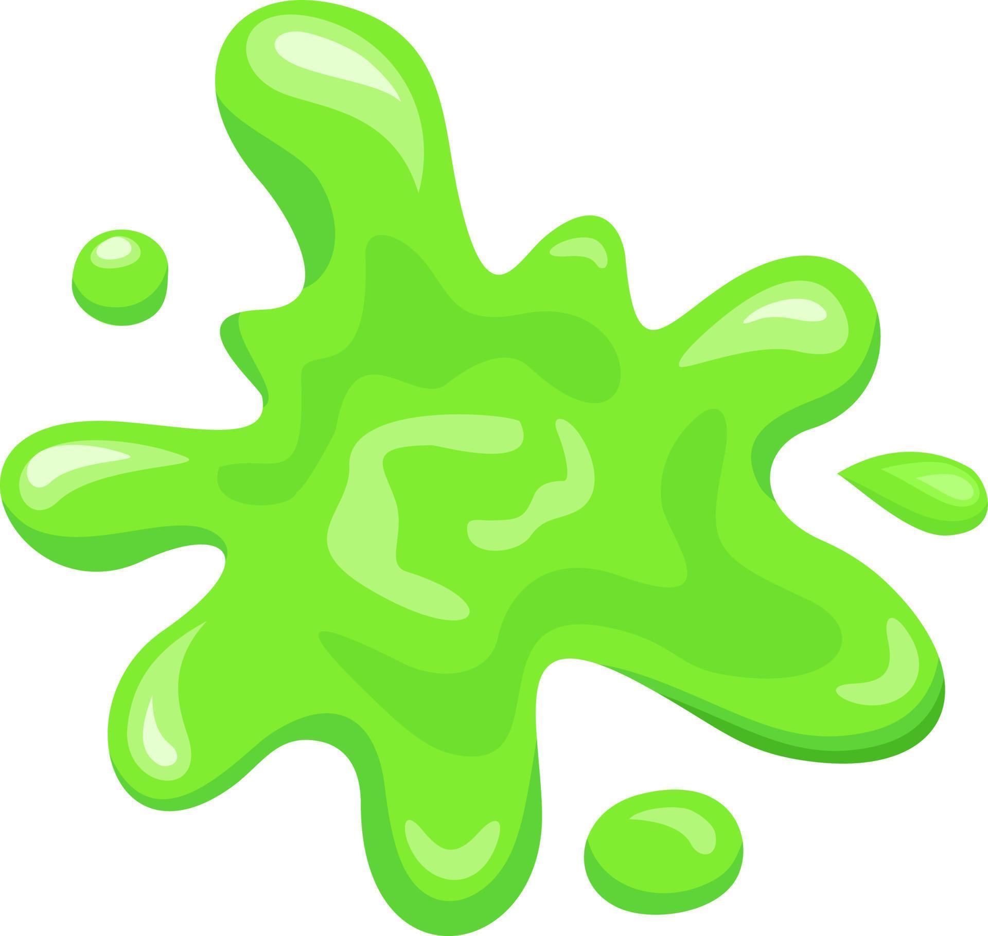 Cartoon slime dripping. Mucus green goo drip sticky slimy mucus, liquid ...
