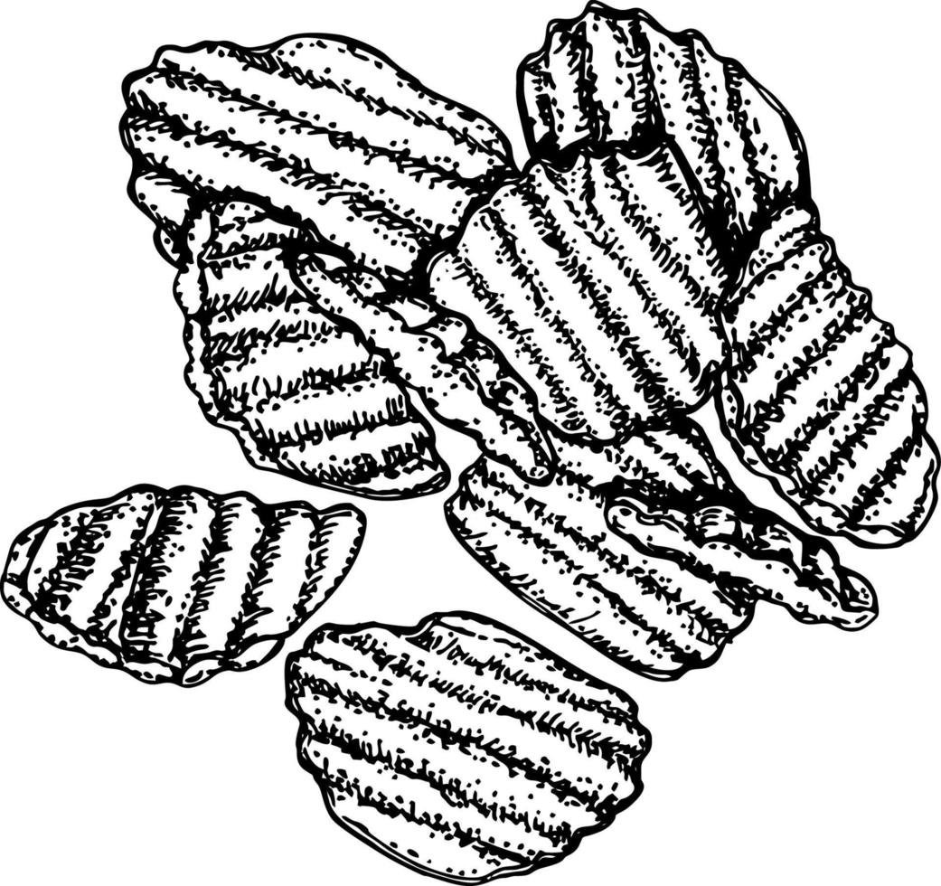 Corrugated Potato Chips Wave Chip Sketch Fried Potatoes Corrugated corrugated-potato-chips-wave-chip-sketch-fried-potatoes-corrugated