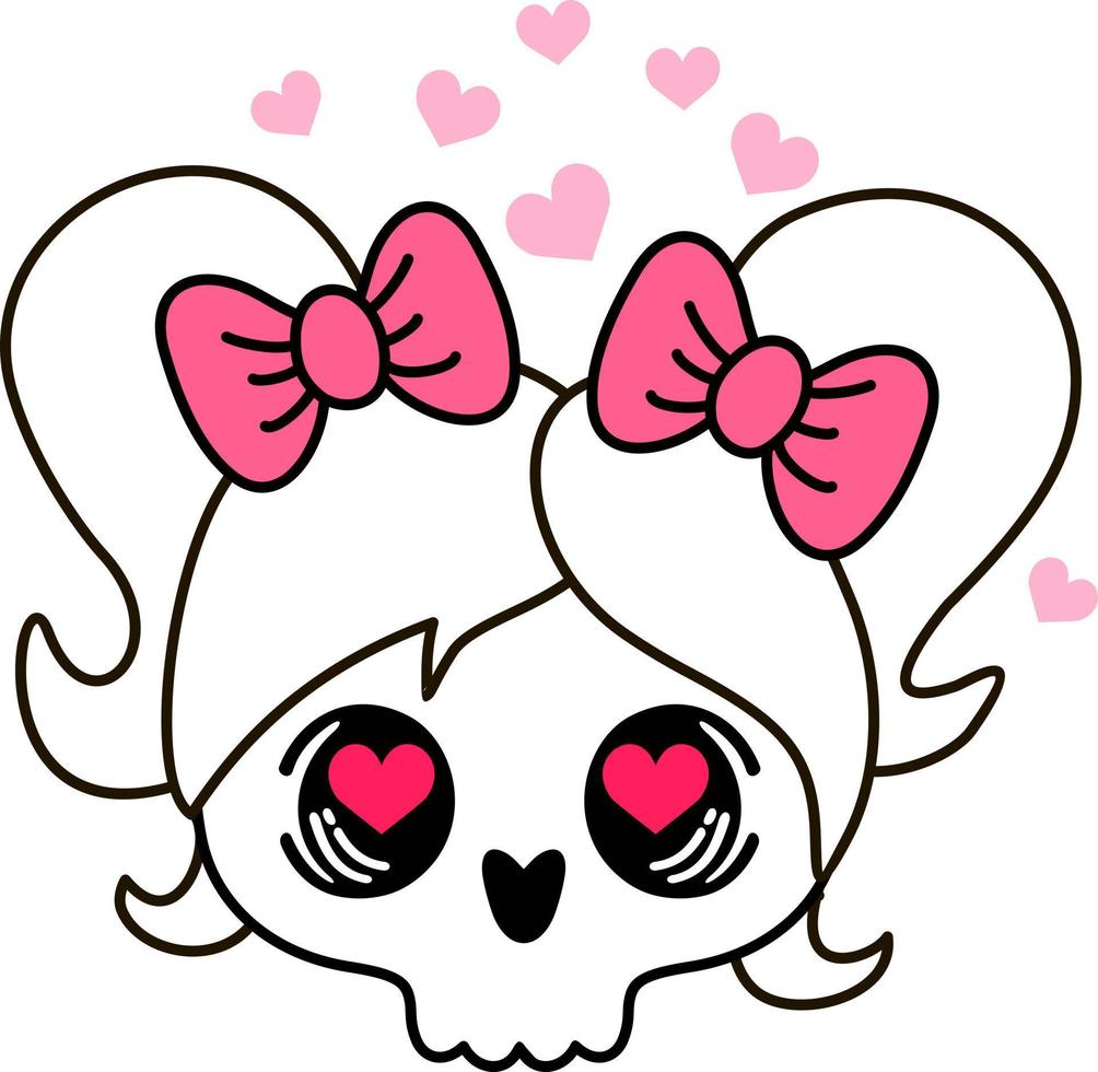 Cute skull with bow. Skull emoticon 13376838 Vector Art at Cute skull with bow. Skull emoticon 13376838 Vector Art at