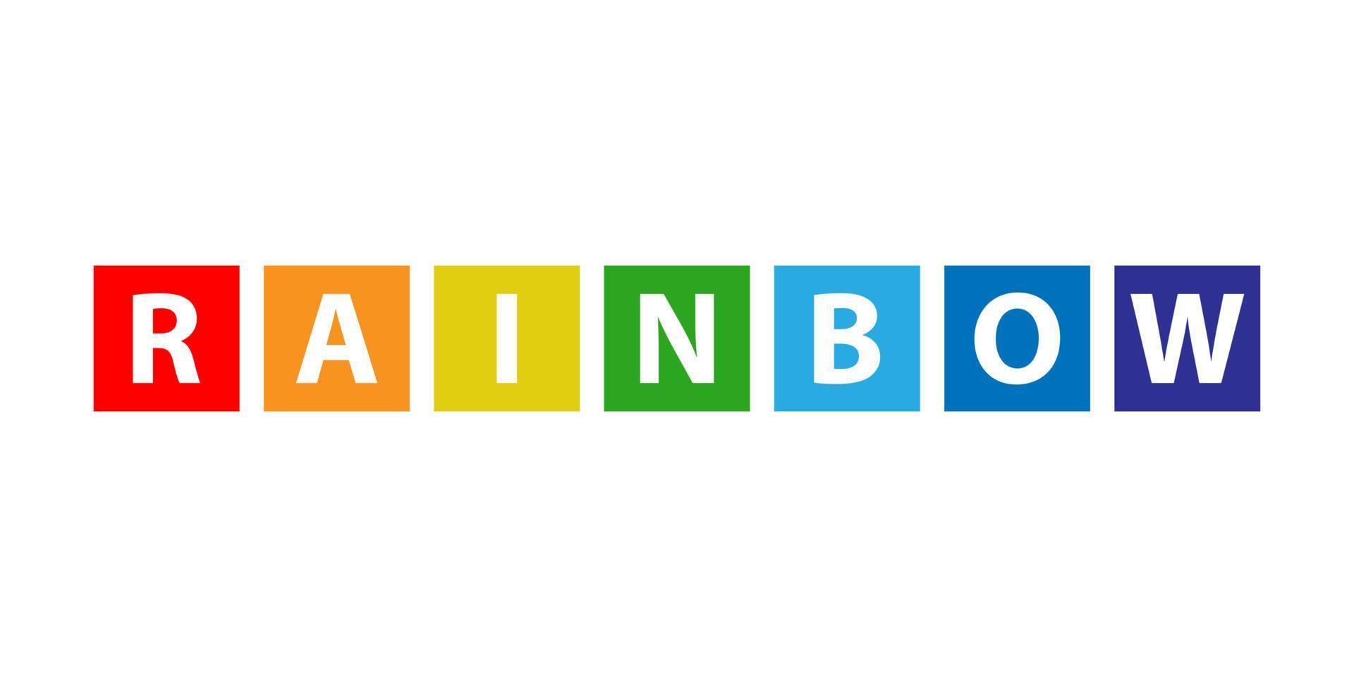 Rainbow vector illustration. Colorful abstract design. Color graphic symbol rain bow.