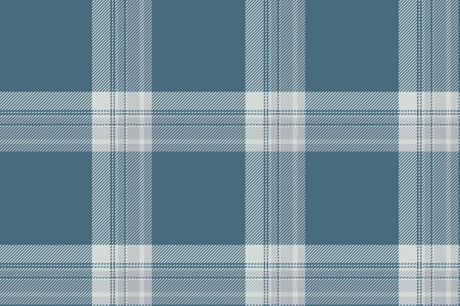 Plaid background, check seamless pattern in blue. Vector fabric texture for textile print, wrapping paper, gift card or wallpaper.