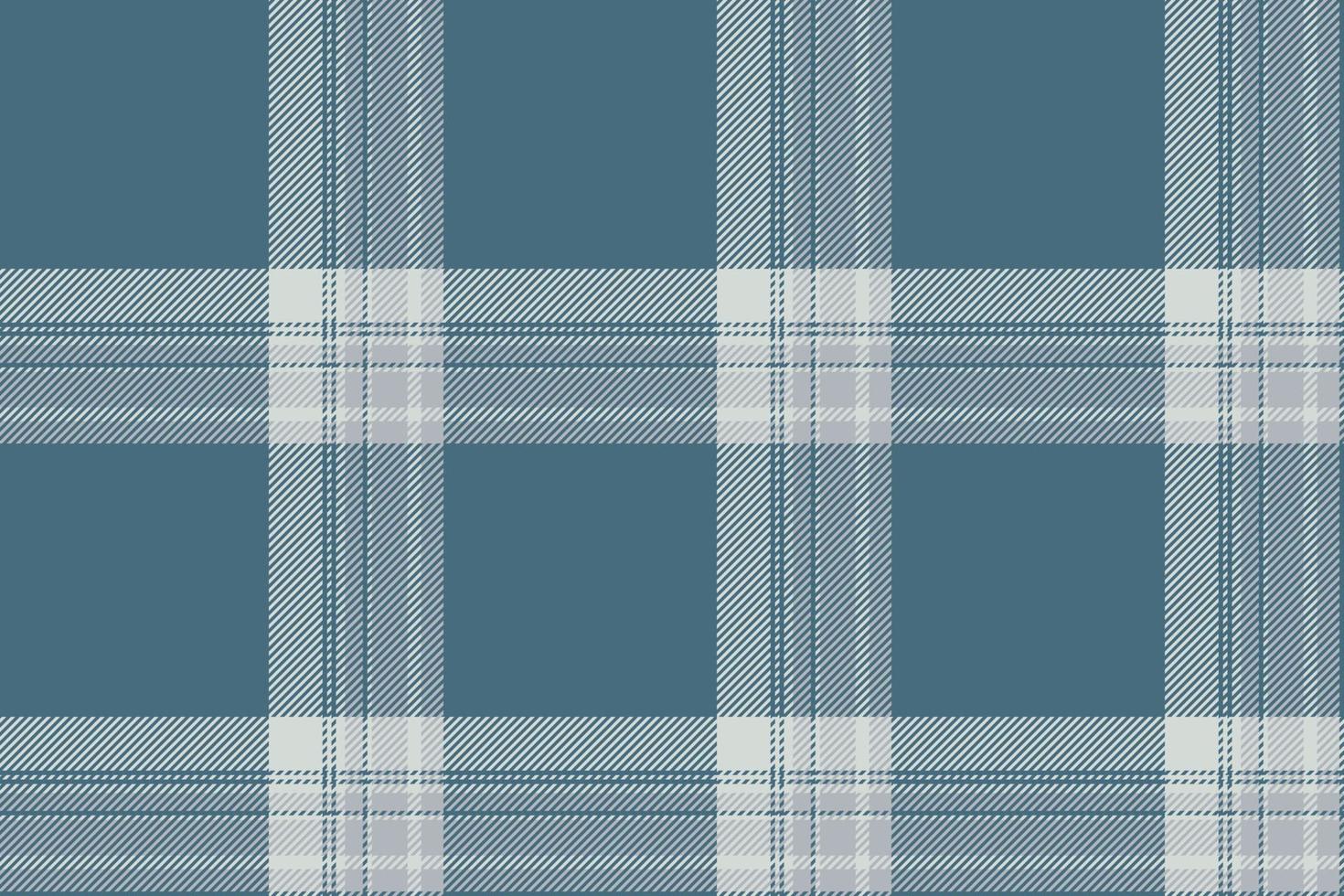 Plaid background, check seamless pattern in blue. Vector fabric texture for textile print, wrapping paper, gift card or wallpaper.