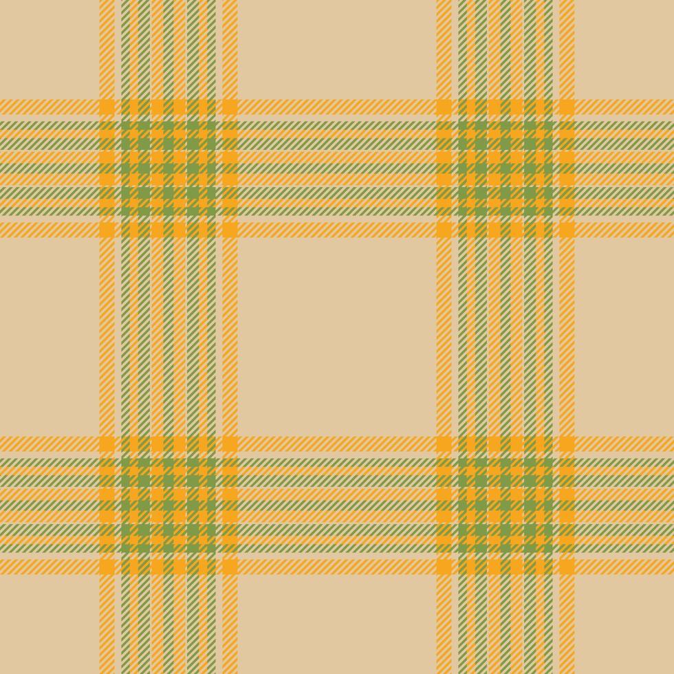 Plaid seamless pattern. Check fabric texture. Vector textile print.